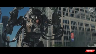 Spiderkid stand up against Rhino man - The Amazing Spiderman 2