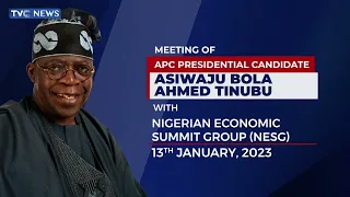 (WATCH) Tinubu Meets Nigerian Economic Summit Group - Part A