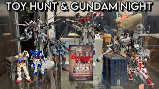 My First Gundam Build Night + An Impromptu Transformers Toy Hunt!