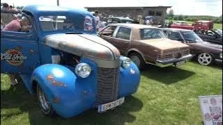 Classic Car Show, Jaguar XK 150 Interior, 1930s Pick Up Wood Bed