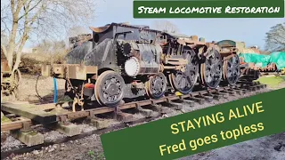 Staying alive  Restoration of Sir Frederick Pile 34058 update 002 The boiler lift