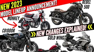 NEW 2023 Honda Motorcycles Released! Lineup Announcement Review: Monkey, Rebel, CB1000R & Gold Wing