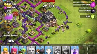 Clash of Clans -- Horizontal Wallbreaker Path