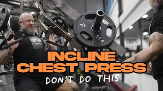 COMMON INCLINE PRESS MISTAKES AND HOW TO FIX THEM | MIKE VAN WYCK