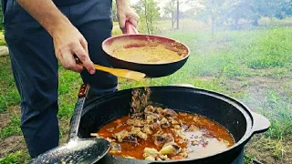 TUIRA - A TRADITIONAL DISH OF THE OSSETIAN MOUNTAIN PEOPLE!  CAUCASIAN KITCHEN!  ENG SUB