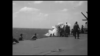 B6N Tenzan torpedo bomber shot down by USS Yorktown (CV-10) off Kwajalein Atoll on December 4th 1943