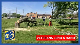 Veteran-led nonprofit Team Rubicon helps clean up Portage after storms