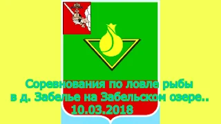 Соревнования по ловле рыбы Забелье 10 03 2018