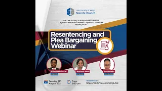 Resentencing and Plea Bargaining Webinar