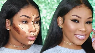 HOW TO: HIGHLIGHT & CONTOUR (BEGINNER FRIENDLY) | AALIYAHJAY