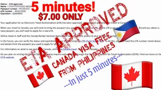 🇨🇦How to apply for ETA- Canada Visa Free #canadaimmigration #philippines #canada #tourism #visa