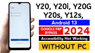 Vivo Y20G/Y20s/Y12s/Y20i Frp Bypass Android 13 Without PC 2024 New Method.