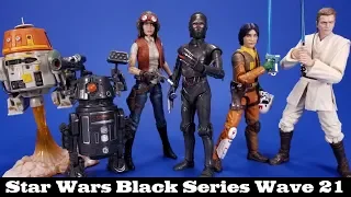 Star Wars Black Series Wave 21 Chopper, Ezra, 000, BT-1, Dr. Aphra, Obi-Wan Hasbro Figure Review