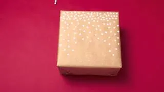 DIY Christmas Gift Wrap 3D Tree and Snow Stamps