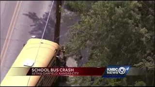 Students OK after KC school bus crash