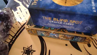 Double flip through of Illuminated tarot and The Blind Spot Oracle