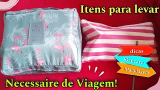 O que Levar na Necessaire de Viagem / Produtos de Cabelo - Beleza e Autocuidado #viagem #necessaire