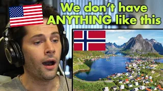 American Reacts to The Lofoten Islands