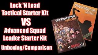 Lock 'N Load Tactical Starter Kit VS Advanced Squad Leader Starter Kit - Unboxing/Comparison