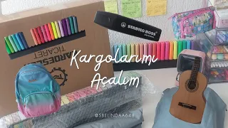 Kargolarımı açalım! Siyah stabılo mu? Yeni stabılo'lar+24'lü kalem seti+Çanta+Kalem kutusu #reklam