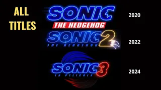 All Sonic the Hedgehog movie titles (2020, 2022, 2024)