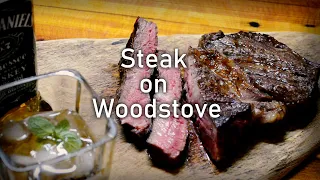 Steak on Woodstove