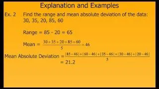 Measures of Central Tendency and Dispersion