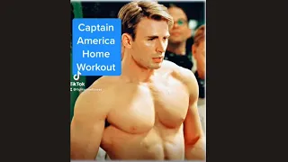 Captain America Home Workout | Explosive HIIT Workout  #Shorts