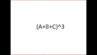 How To Expand Multinomial Raised To 3 Power