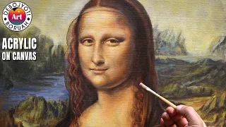 Capturing the Essence of MONALISA PAINTING IN ACRYLIC | Step by Step Technique by Debojyoti Boruah