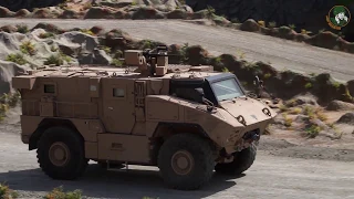 IDEX 2019 Paramount Mbombe 4x4 and new combat vehicles of UAE armed forces