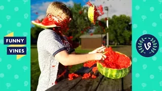 TRY NOT to LAUGH or GRIN - EXPLODING WATERMELON CHALLENGE Compilation | Funny Vines Videos