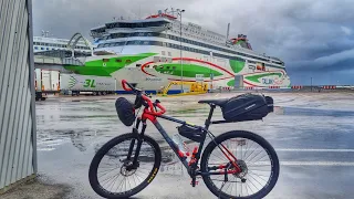 Ferry with a bike - Tallinn-Helsinki (Tallink, Megastar)