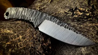 Knife making: Rock Pattern Hunting Knife