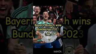 Bayern Munich wins Bundesliga 2023