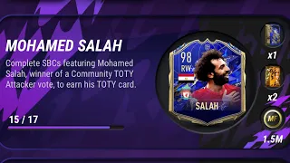 MADFUT 22 TOTY SALAH SBC SOLUTIONS!!!