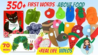 FIRST WORDS for Toddlers and Baby | Vegetables and Fruits | The Very Hungry Caterpillar Read Aloud