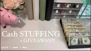 Cash STUFFING + GIVEAWAY | $1075 | Week 1 May