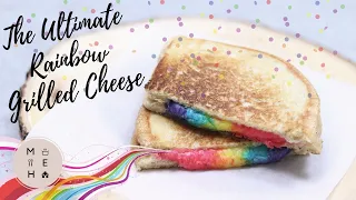 How to Make Rainbow Grilled Cheese Sandwich (Colorful & Tasty Too) | No Talking | Make Eat Home