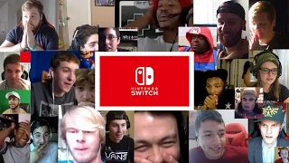 Nintendo Switch Live Reactions (20+ Youtubers Synchronized Compilation)