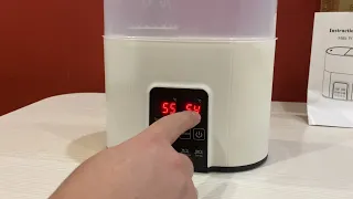 Подогреватель стерилизатор  термостат  2в1 для двух бутылочек пароварка