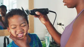 Ajedi's Hair Wash Turns Into a Hair Cut 💇🏾7 Kids 7 Different Hair Types (Part 3)