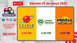 Lotería Nacional LEIDSA y Anguilla Lottery en Vivo 📺│Sábado 27 de mayo 2023 - 8:55 PM