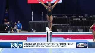 Simone Biles brings attention to mental health, sports psychology