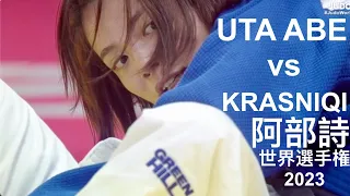 Uta Abe vs Krasniqi! 2 Olympic Champs Battle in the World Championships Semi-final