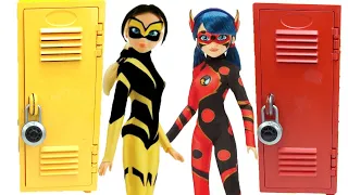 Miraculous Ladybug DIY Custom Back to School Locker Organization with Vesperia and Dragon Bug