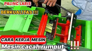 Sistim Kerja Mesin Cacah Rumput Ym 3000 Yang Sangat Sederhana