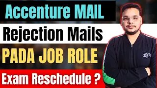 Accenture Rejection Mails | Accenture Results Out for Assessment | PADA | Accenture Reschedule Exam