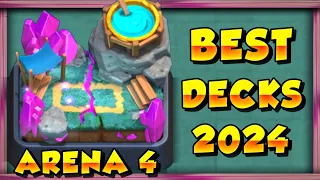 Best Arena 4 Decks (Spell Valley Decks) in Clash Royale | Best Clash Royale Arena 4 DECKS 2024