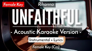 Unfaithful [Karaoke Acoustic] - Rihanna [HQ Audio]